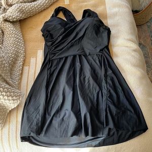 Black Dress One Piece Bathing Suit